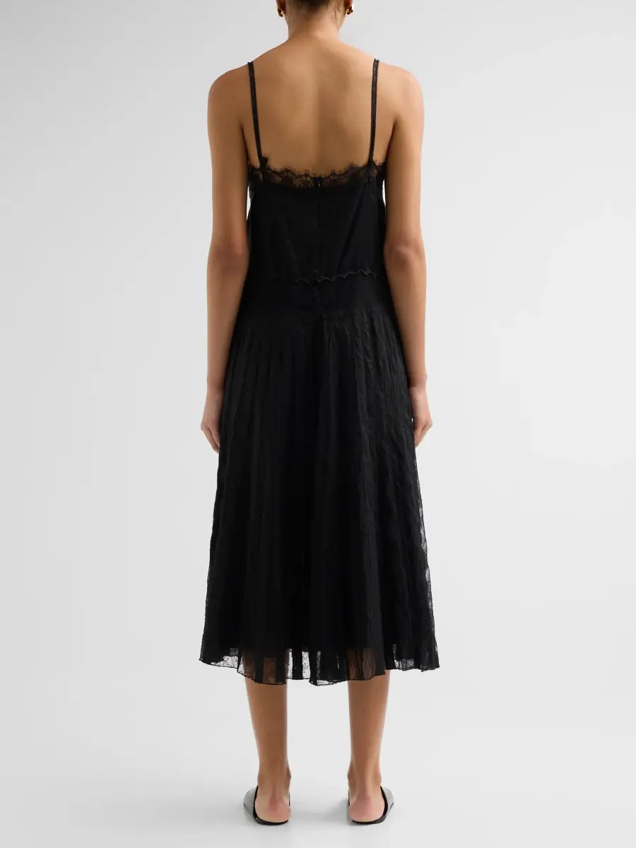 Brandon Maxwell Women's The Rooney Lace Embroidered Slip Dress | Thumbnail 3 Brandon Maxwell Women's The Rooney Lace Embroidered Slip Dress | Thumbnail 3