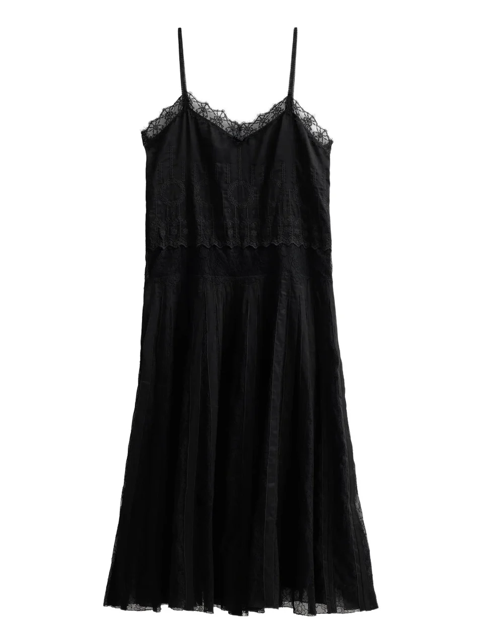 Brandon Maxwell Women's The Rooney Lace Embroidered Slip Dress