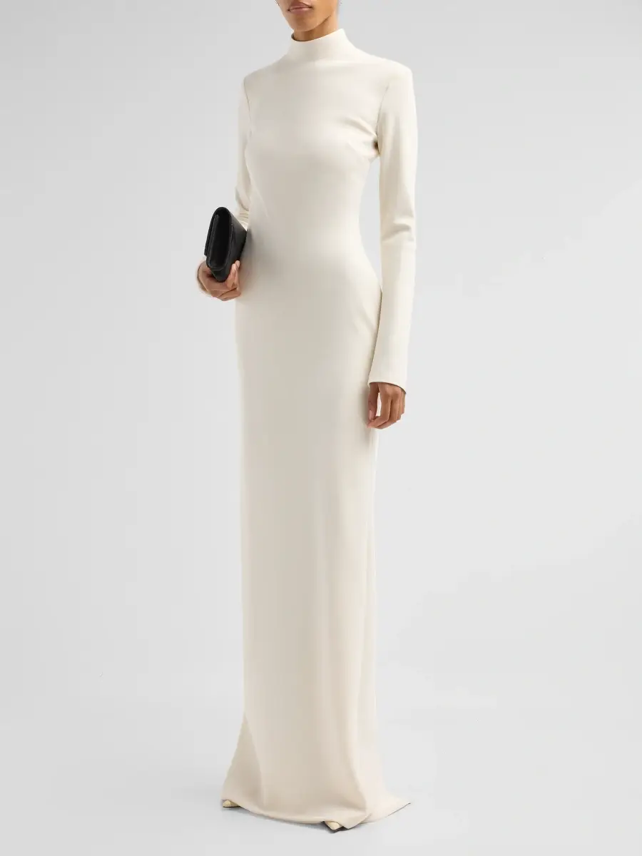 Brandon Maxwell Women's The Crosby Long-Sleeve Gown | Thumbnail 4 Brandon Maxwell Women's The Crosby Long-Sleeve Gown | Thumbnail 4