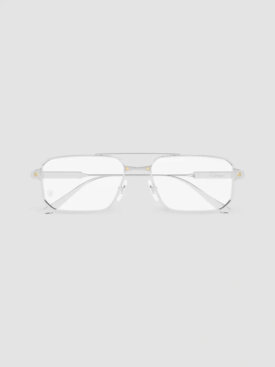 Cartier Men's Santos De 57MM 24K-Gold-Plated Rectangular Eyeglasses | Thumbnail 2 Cartier Men's Santos De 57MM 24K-Gold-Plated Rectangular Eyeglasses | Thumbnail 2