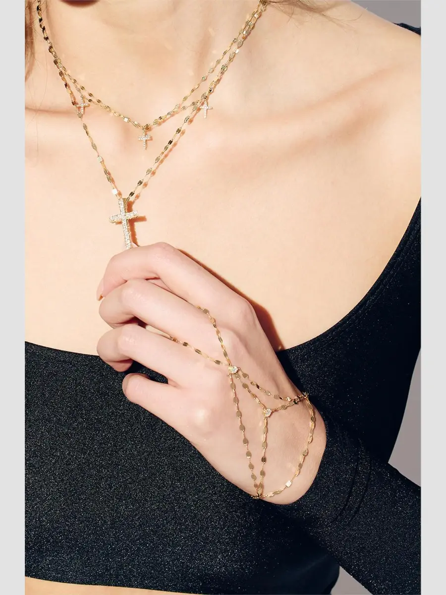 Lana Women's Double Diamond Mega Gloss Blake Multi-Strand Hand Lariat | Thumbnail 2 Lana Women's Double Diamond Mega Gloss Blake Multi-Strand Hand Lariat | Thumbnail 2