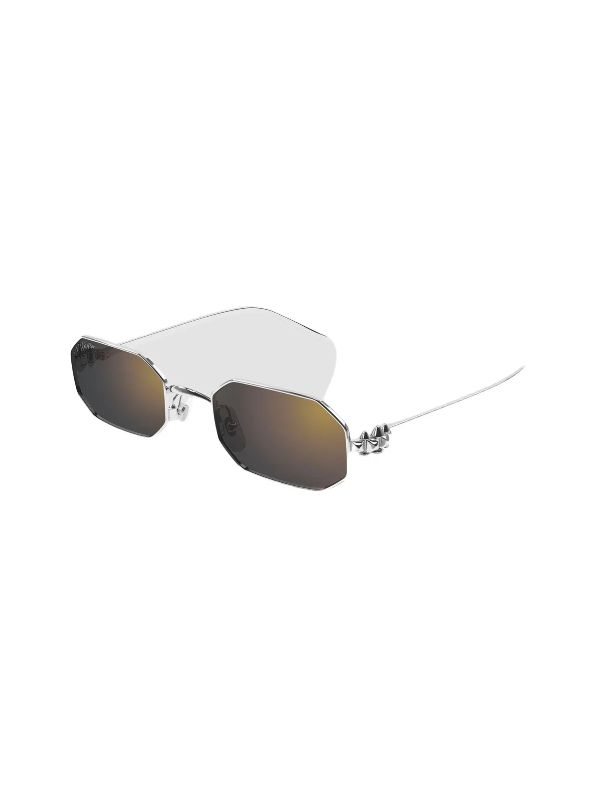 Cartier Men's Clash De 53MM Geometric Sunglasses