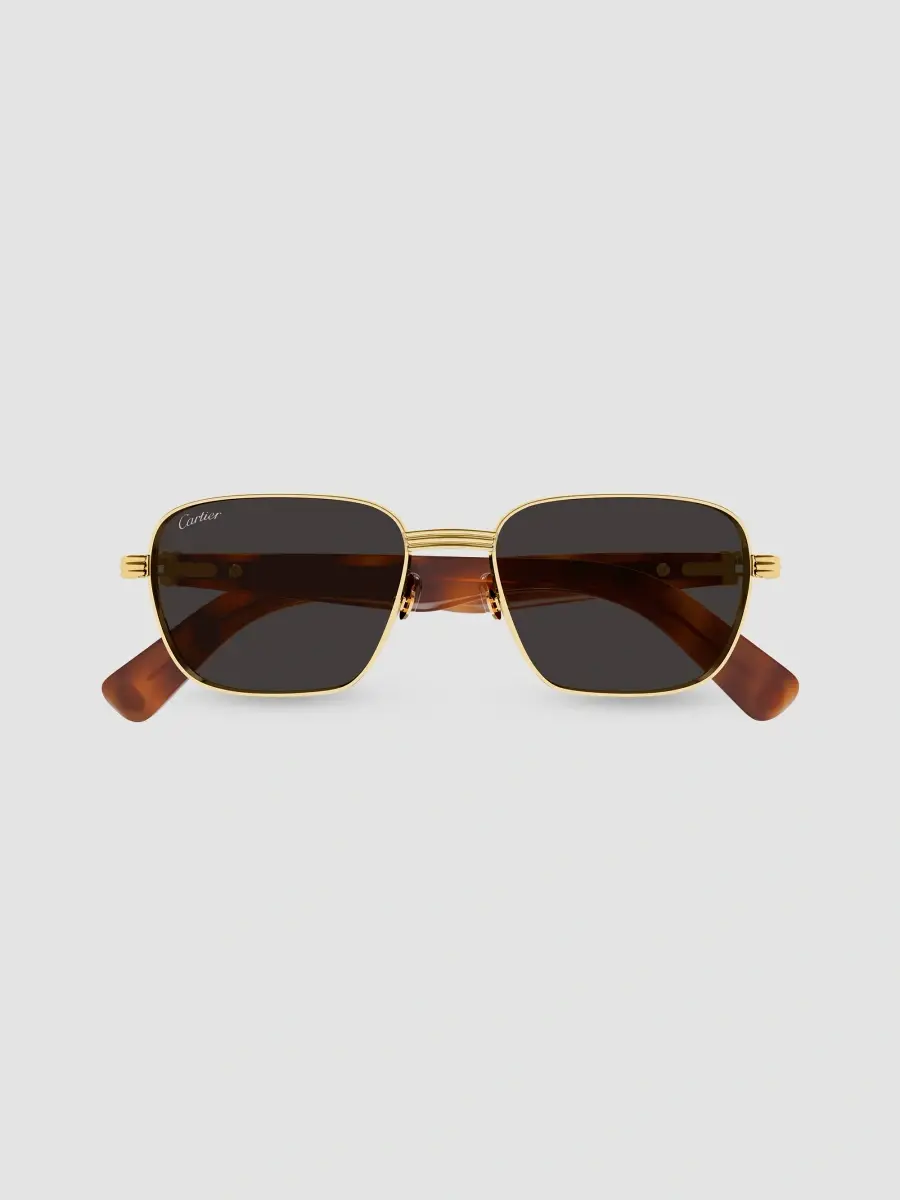 Cartier Men's Première de 53MM 24K Gold-Plated Square Sunglasses | Thumbnail 2 Cartier Men's Première de 53MM 24K Gold-Plated Square Sunglasses | Thumbnail 2