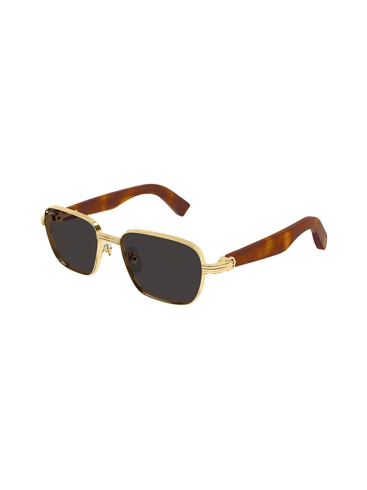 Cartier Men's Première de 53MM 24K Gold-Plated Square Sunglasses