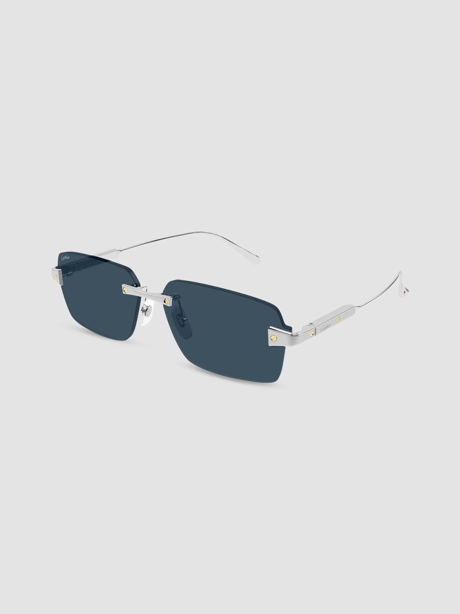 Cartier Men's Santos De 63MM Rimless Sunglasses
