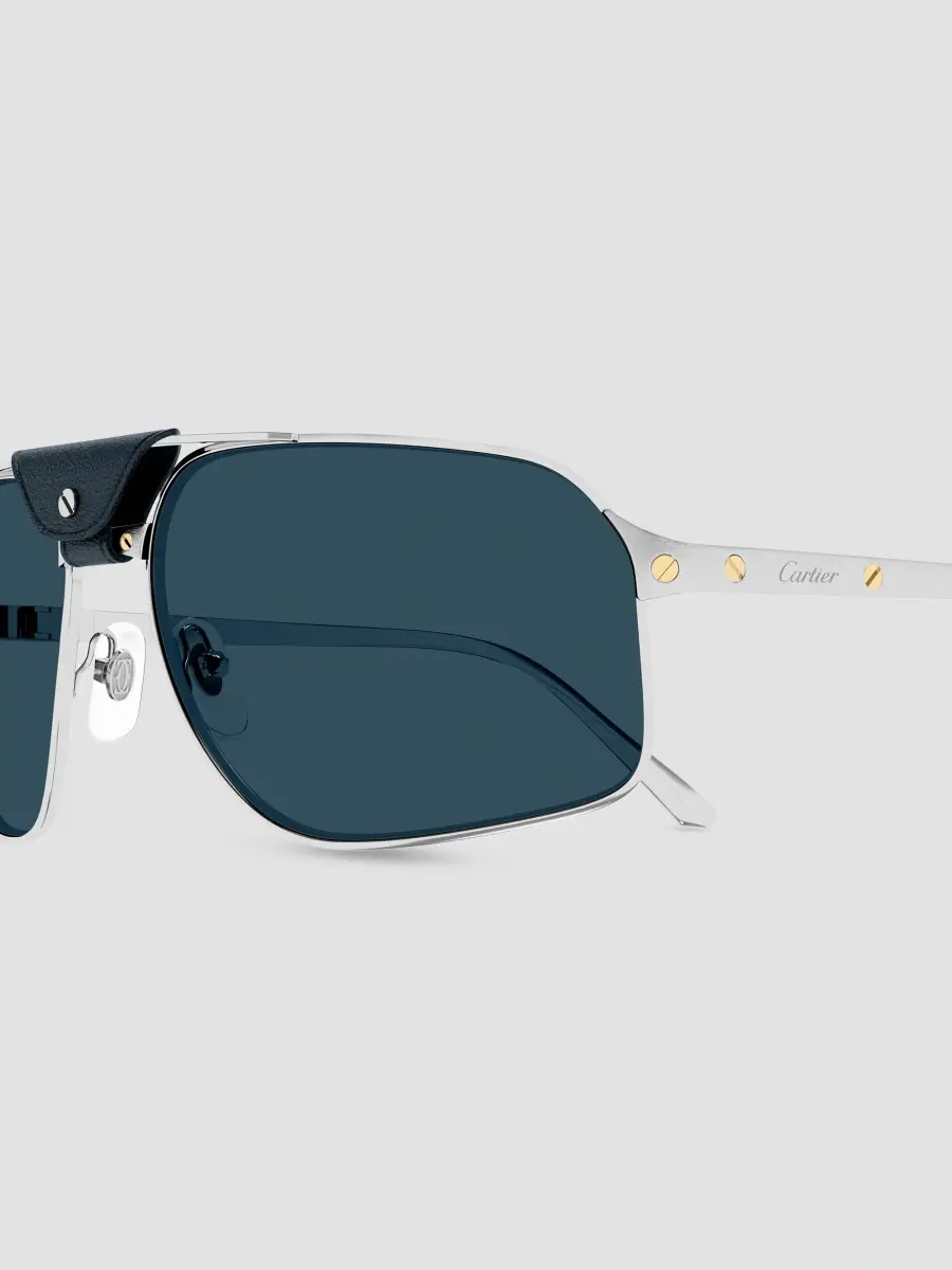 Cartier Men's Santos De 64MM Pilot Sunglasses | Thumbnail 3 Cartier Men's Santos De 64MM Pilot Sunglasses | Thumbnail 3