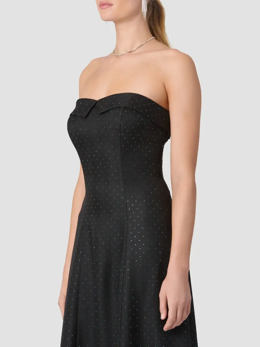 Shoshanna Women's Lindy Embellished Twill Strapless Gown | Thumbnail 4 Shoshanna Women's Lindy Embellished Twill Strapless Gown | Thumbnail 4