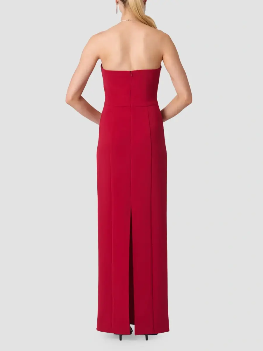 Shoshanna Women's Brielle Strapless Bow Column Gown | Thumbnail 3 Shoshanna Women's Brielle Strapless Bow Column Gown | Thumbnail 3