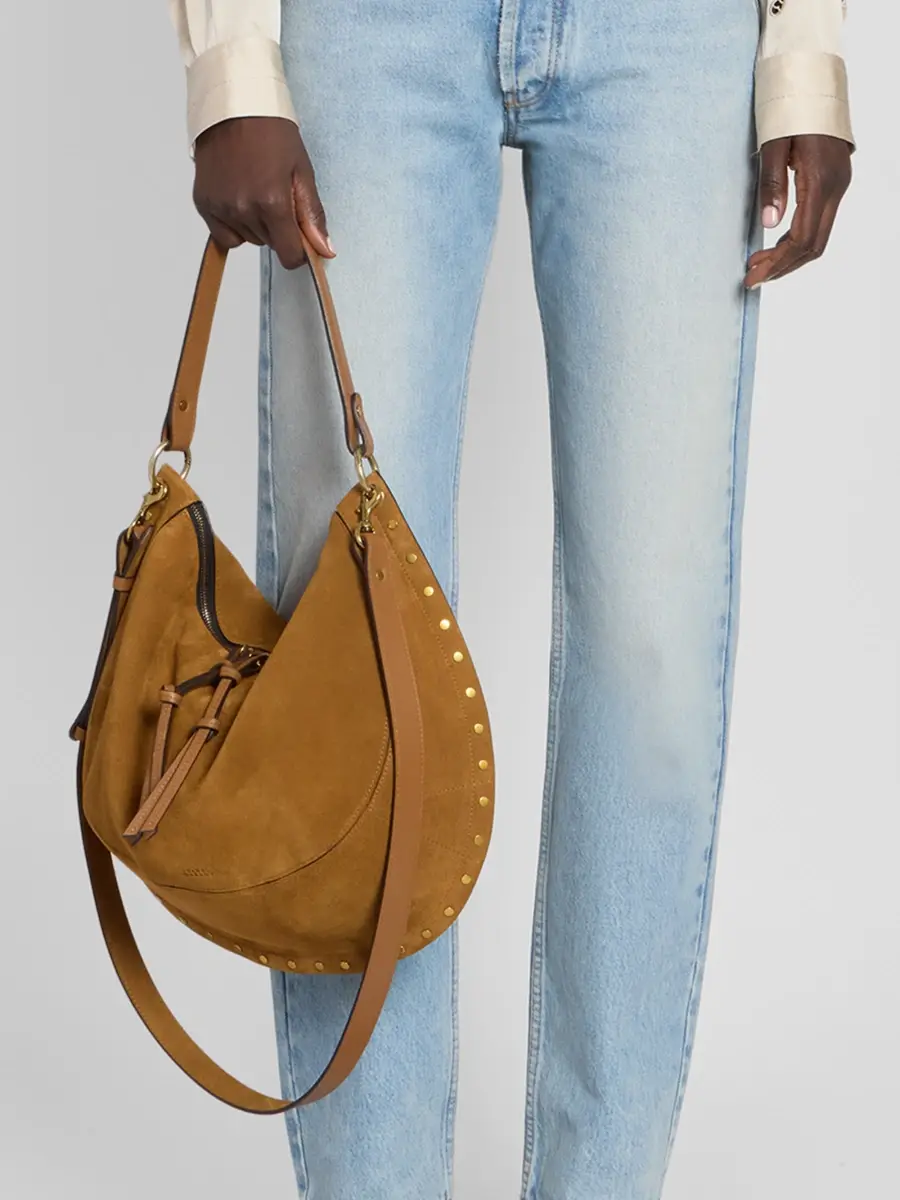 Isabel Marant Women's Oskan Suede & Leather Hobo Bag | Thumbnail 2