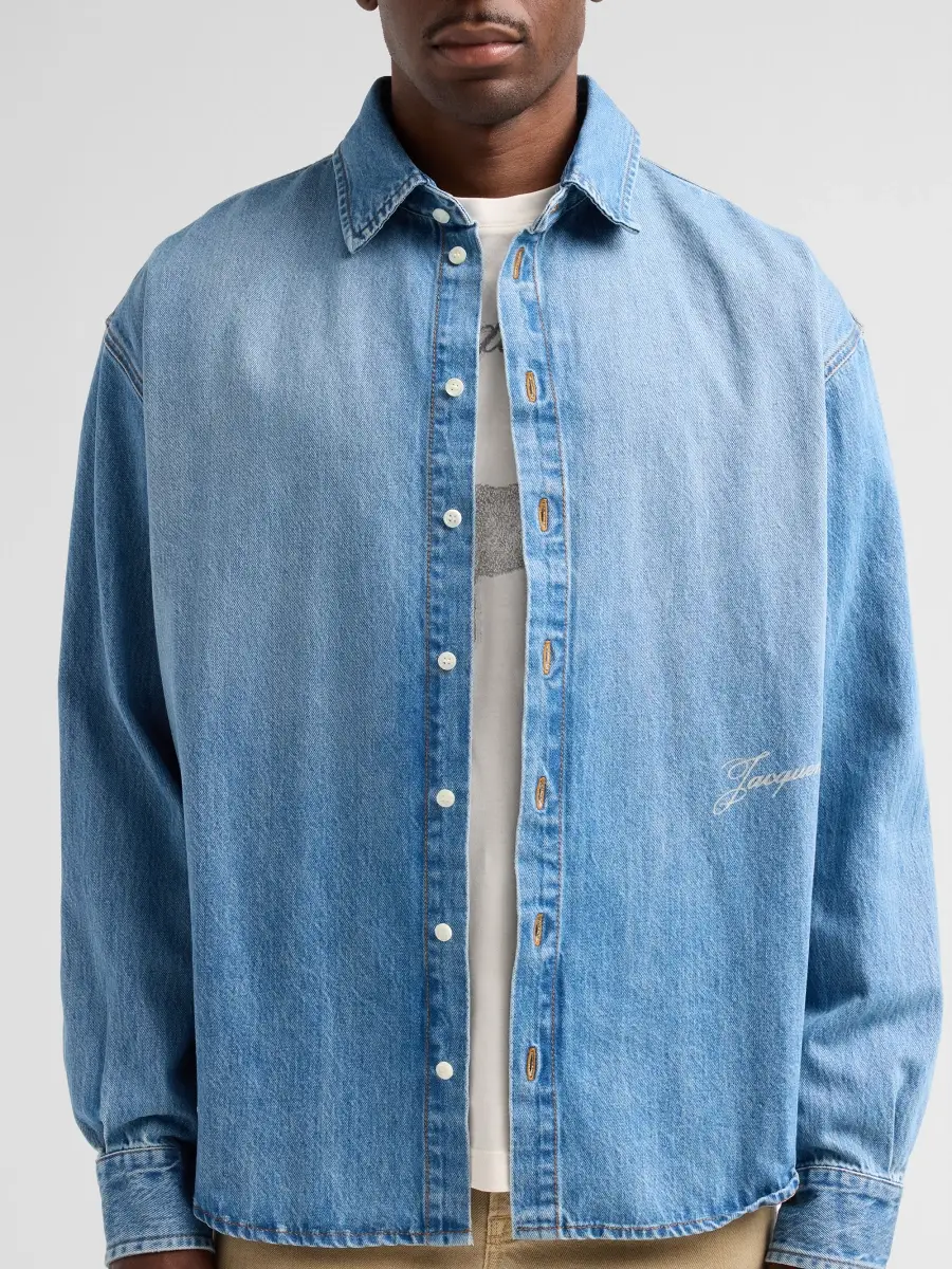 Jacquemus Men's Simon De Nîmes Cotton Denim Shirt | Thumbnail 5 Jacquemus Men's Simon De Nîmes Cotton Denim Shirt | Thumbnail 5