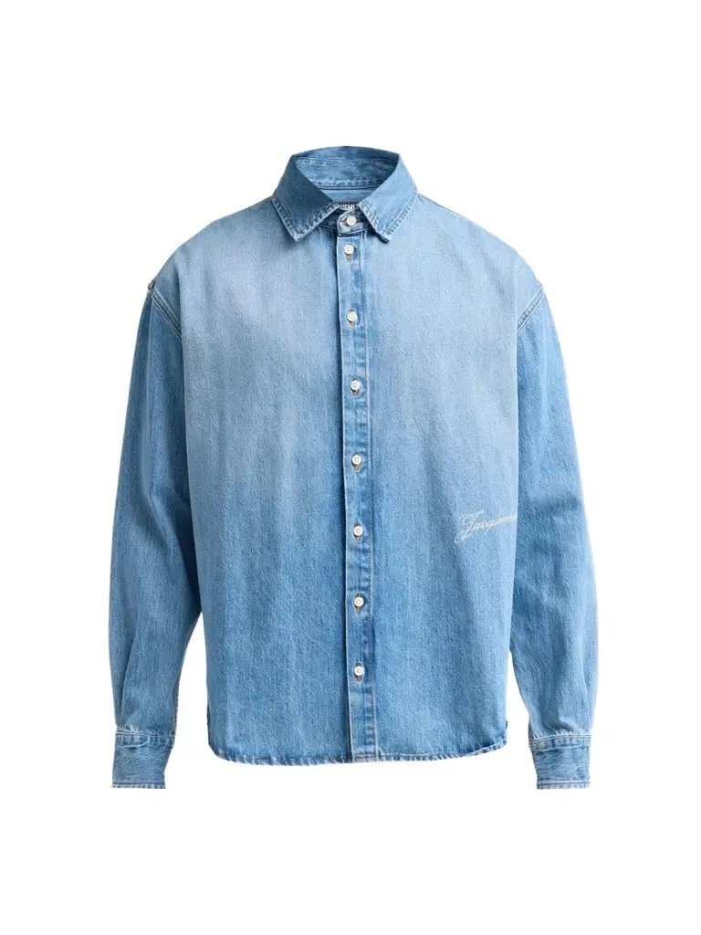Jacquemus Men's Simon De Nîmes Cotton Denim Shirt