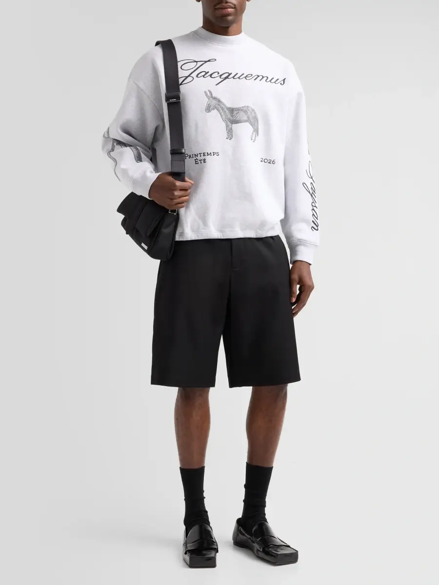 Jacquemus Men's Le Âne Graphic Cotton Sweatshirt | Thumbnail 2 Jacquemus Men's Le Âne Graphic Cotton Sweatshirt | Thumbnail 2