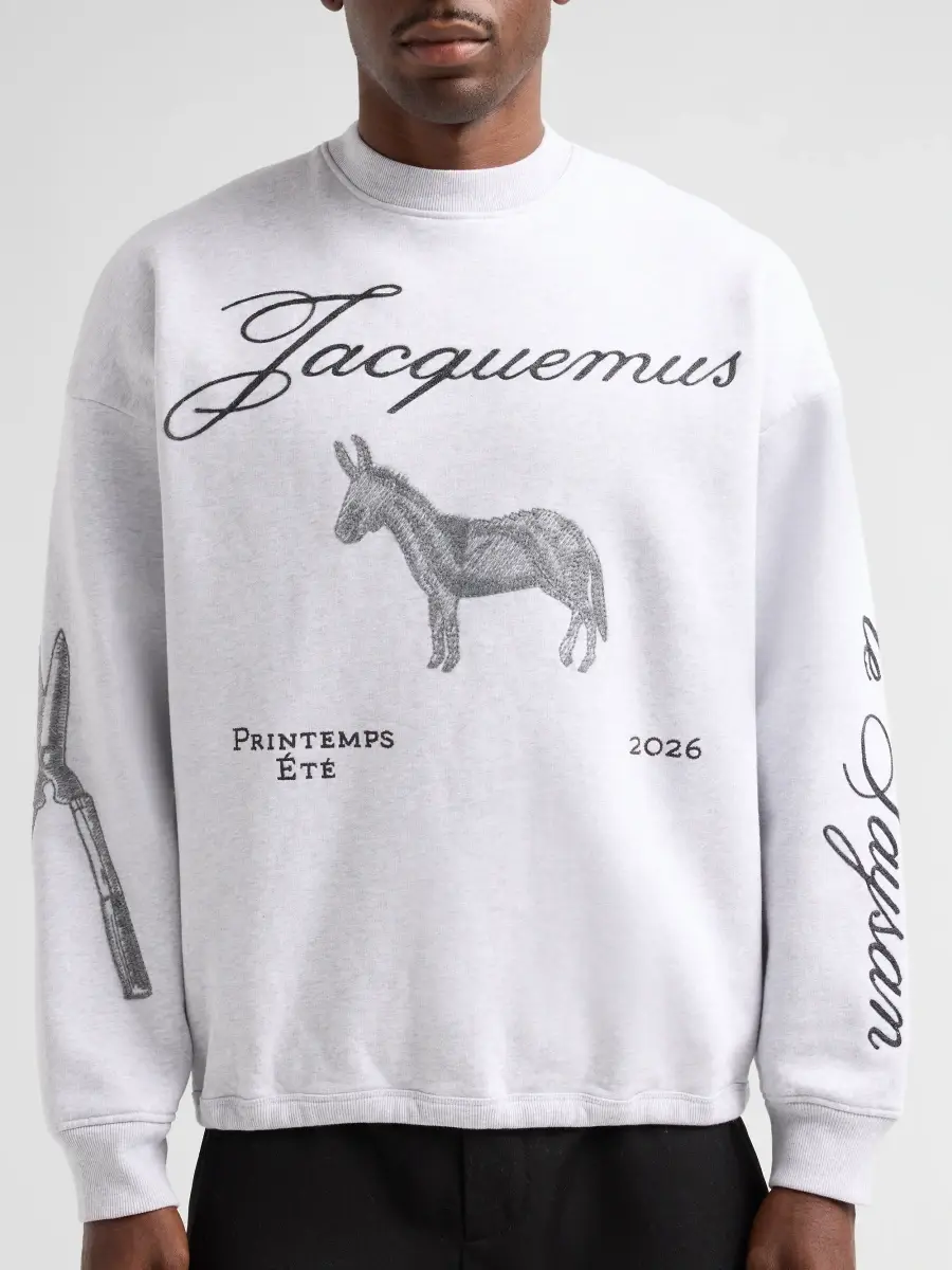 Jacquemus Men's Le Âne Graphic Cotton Sweatshirt | Thumbnail 5 Jacquemus Men's Le Âne Graphic Cotton Sweatshirt | Thumbnail 5