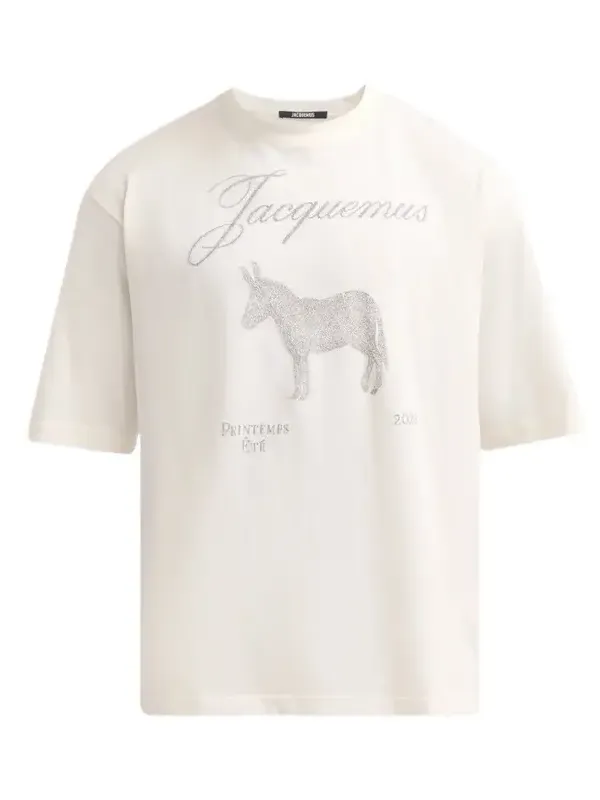Jacquemus Men's Le Âne Graphic Cotton T-Shirt | Thumbnail 1 Jacquemus Men's Le Âne Graphic Cotton T-Shirt | Thumbnail 1