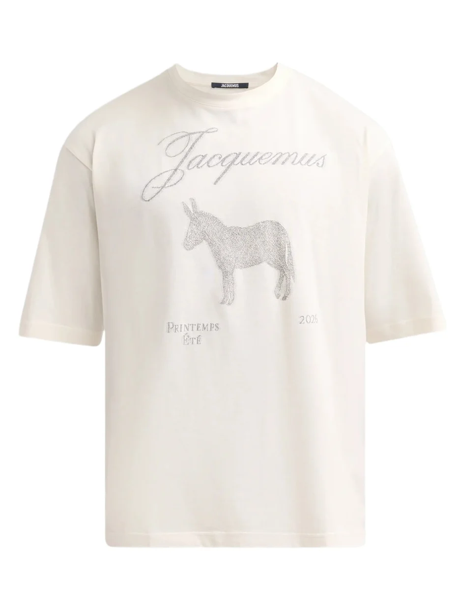 Jacquemus Men's Le Âne Graphic Cotton T-Shirt