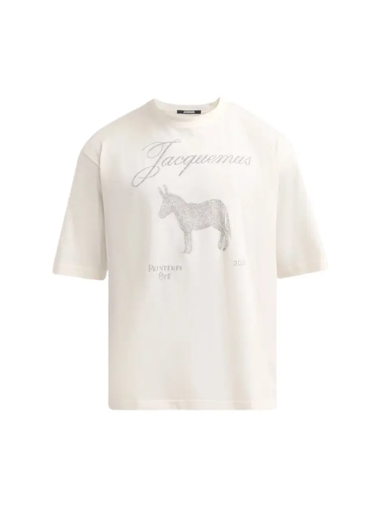 Jacquemus Men's Le Âne Graphic Cotton T-Shirt