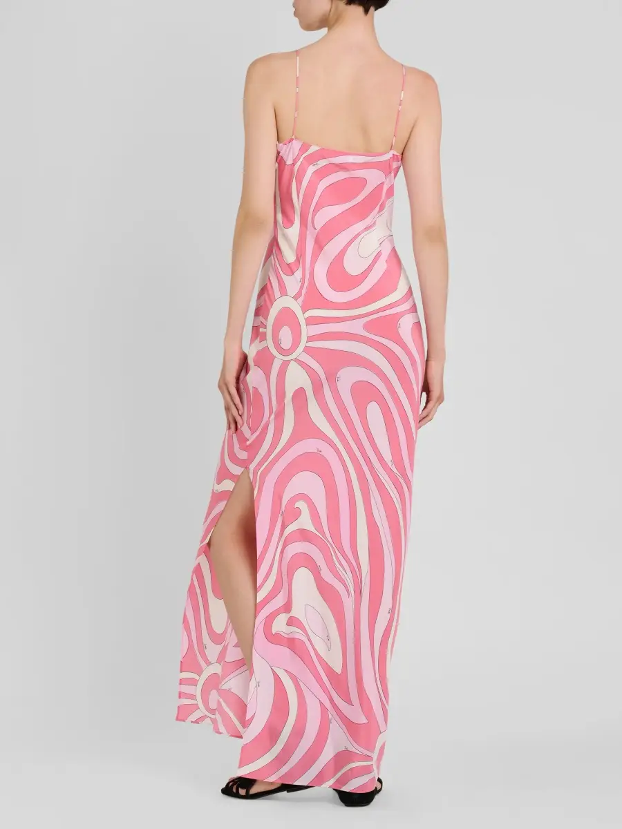 PUCCI Women's Silk Crepe De Chine Maxi Slipdress | Thumbnail 3 PUCCI Women's Silk Crepe De Chine Maxi Slipdress | Thumbnail 3
