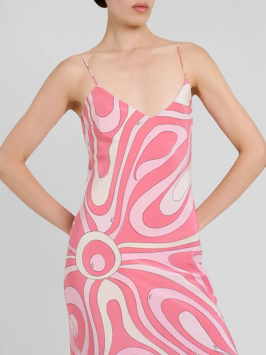 PUCCI Women's Silk Crepe De Chine Maxi Slipdress | Thumbnail 5 PUCCI Women's Silk Crepe De Chine Maxi Slipdress | Thumbnail 5
