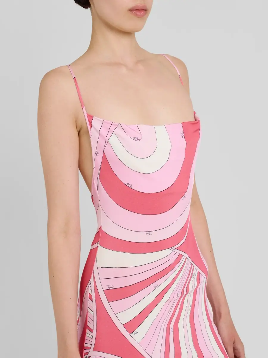 PUCCI Women's Printed Jersey Satin Mini Dress | Thumbnail 5 PUCCI Women's Printed Jersey Satin Mini Dress | Thumbnail 5