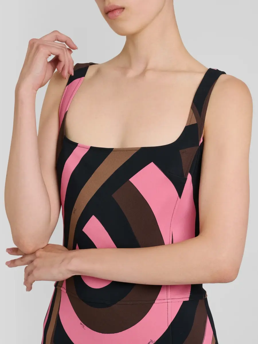 PUCCI Women's Cady Printed Mini Dress | Thumbnail 5