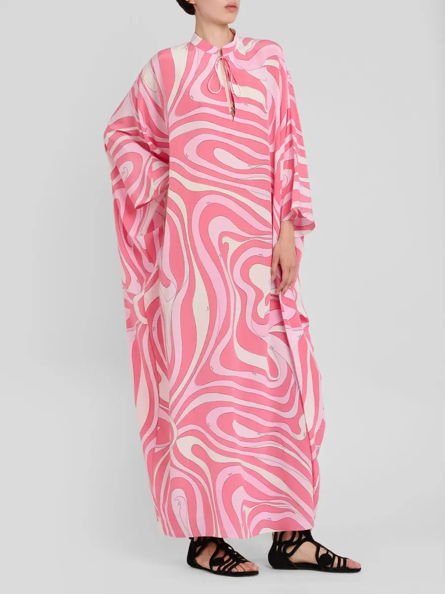 PUCCI Women's Silk Crepe De Chine Caftan | Thumbnail 4 PUCCI Women's Silk Crepe De Chine Caftan | Thumbnail 4