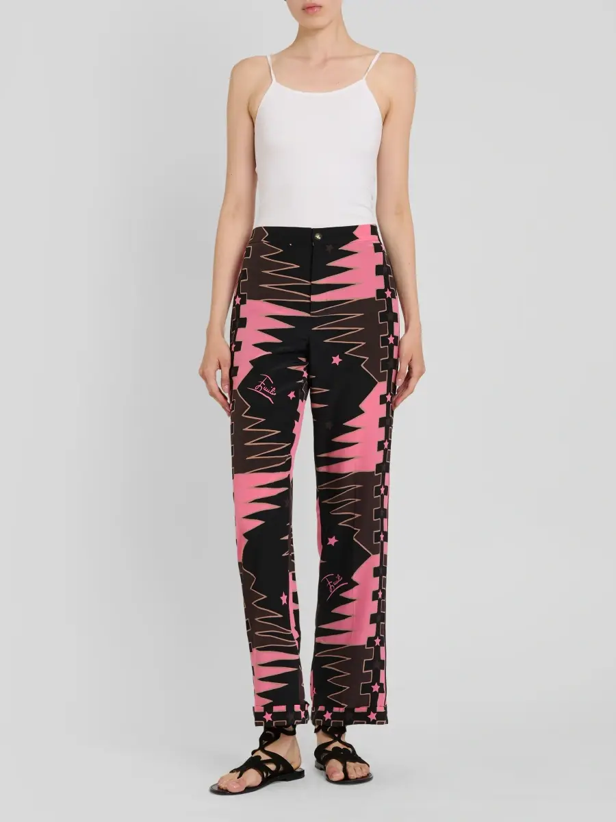PUCCI Women's Silk Crepe De Chine Pants | Thumbnail 2 PUCCI Women's Silk Crepe De Chine Pants | Thumbnail 2