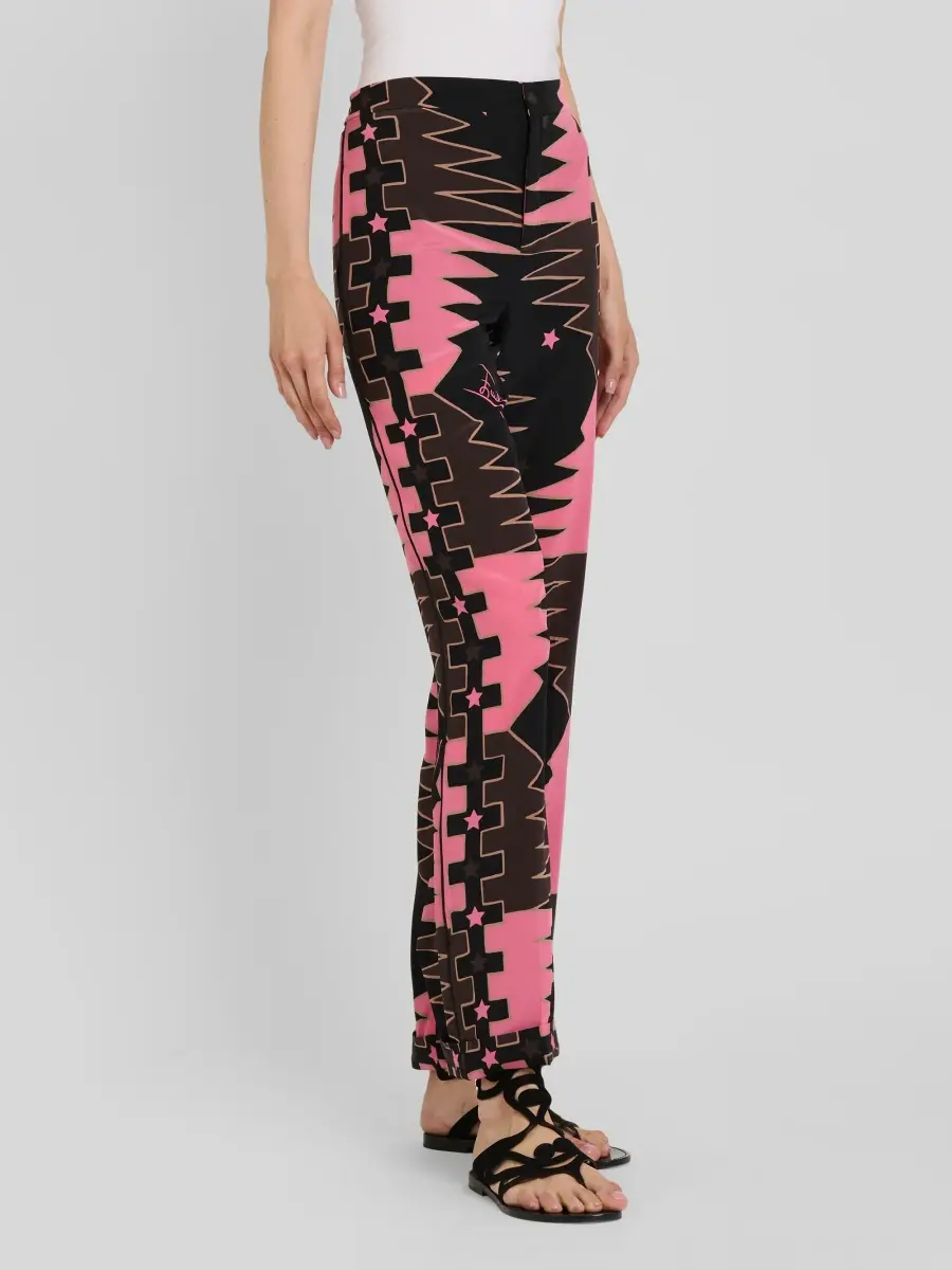 PUCCI Women's Silk Crepe De Chine Pants | Thumbnail 4 PUCCI Women's Silk Crepe De Chine Pants | Thumbnail 4