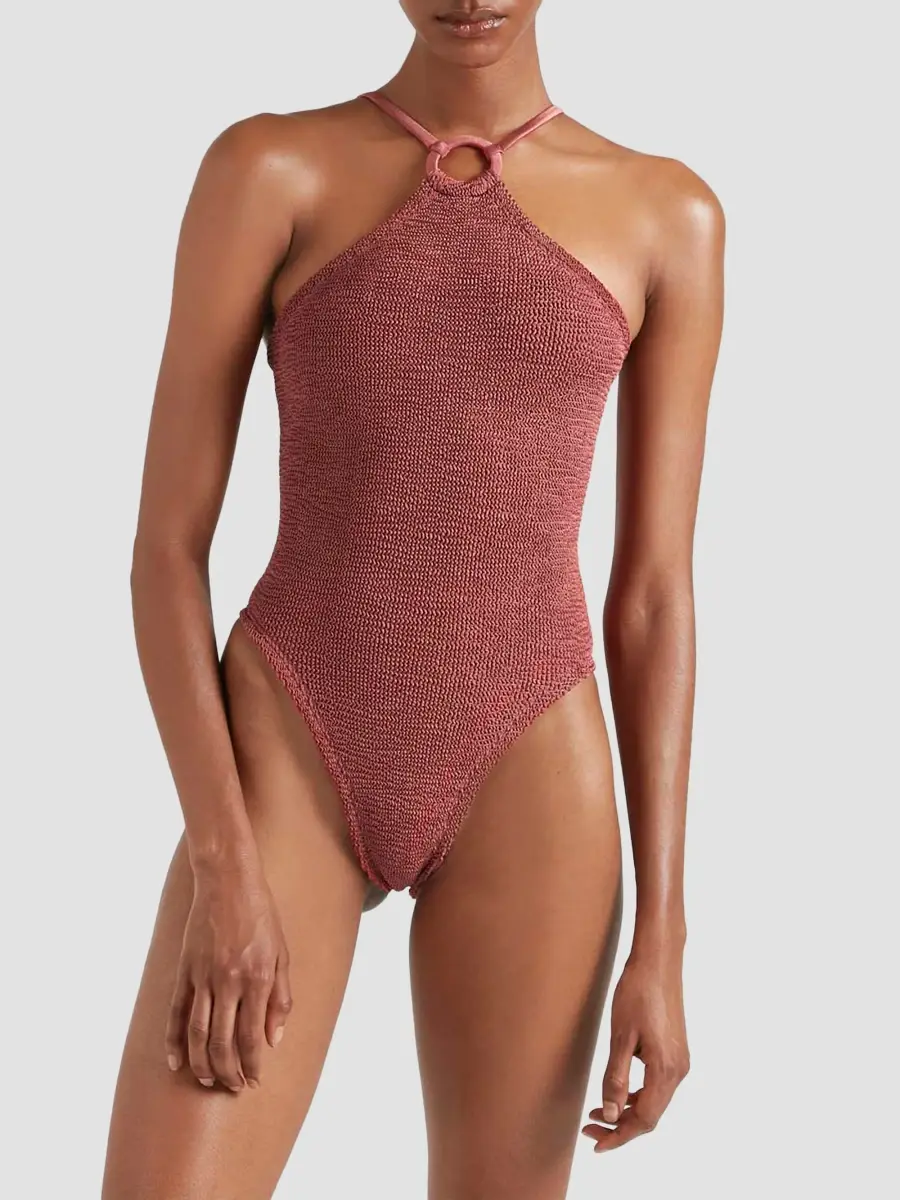 Hunza G Women's Jasmine O-Ring One-Piece Swimsuit | Thumbnail 3