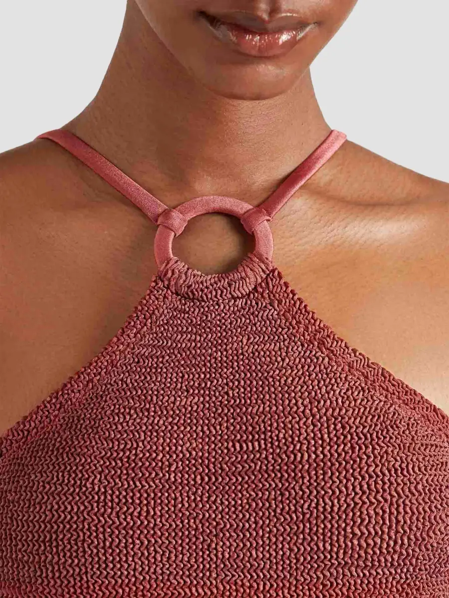 Hunza G Women's Jasmine O-Ring One-Piece Swimsuit | Thumbnail 5