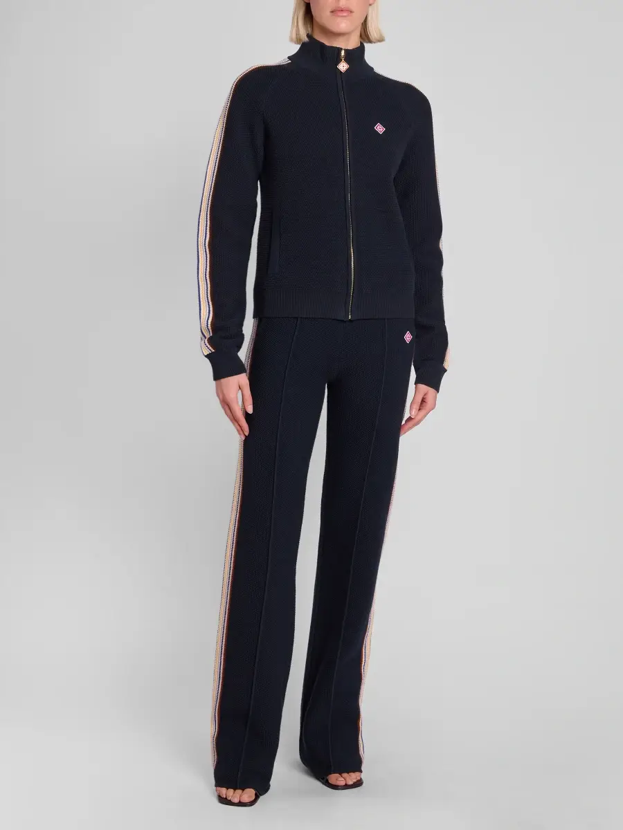 Casablanca Women's Café Striped Cotton & Wool-Blend Trousers - Multi | Thumbnail 2 Casablanca Women's Café Striped Cotton & Wool-Blend Trousers - Multi | Thumbnail 2