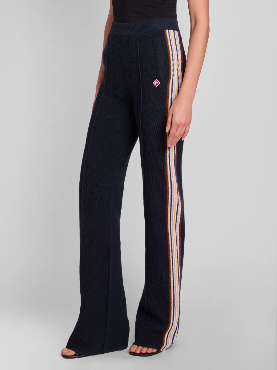 Casablanca Women's Café Striped Cotton & Wool-Blend Trousers - Multi | Thumbnail 4 Casablanca Women's Café Striped Cotton & Wool-Blend Trousers - Multi | Thumbnail 4