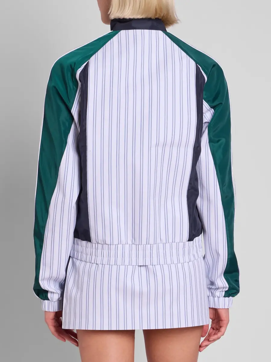 Casablanca Women's Pinstripe Panelled Track Jacket | Thumbnail 3 Casablanca Women's Pinstripe Panelled Track Jacket | Thumbnail 3