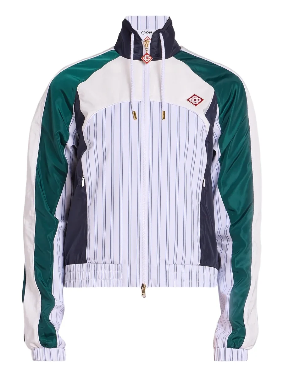 Casablanca Women's Pinstripe Panelled Track Jacket