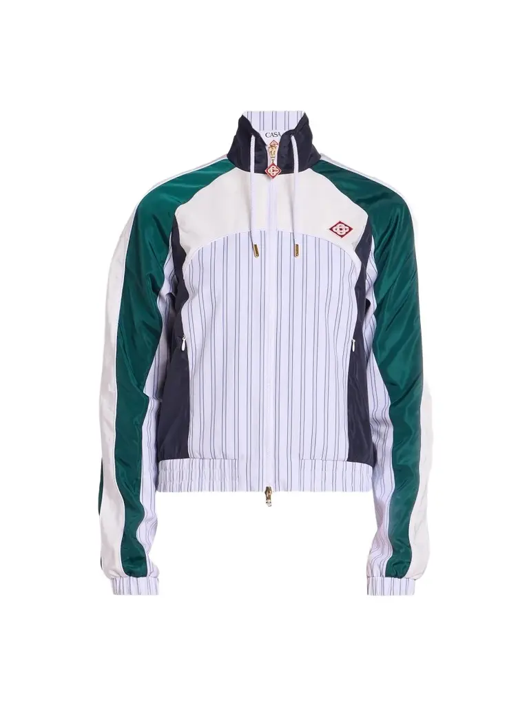Women's Pinstripe Panelled Track Jacket Women's Pinstripe Panelled Track Jacket