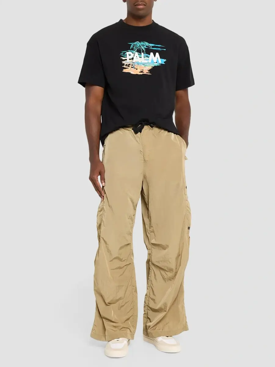 Palm Angels Men's Palm Island Cotton Crewneck T-Shirt | Thumbnail 2 Palm Angels Men's Palm Island Cotton Crewneck T-Shirt | Thumbnail 2