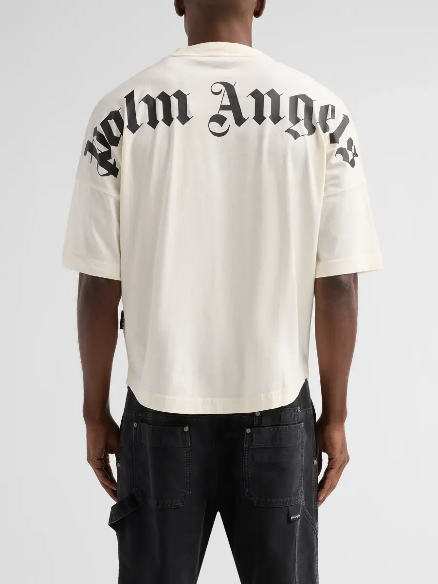 Palm Angels Men's Classic Logo Over Crewneck T-Shirt | Thumbnail 3