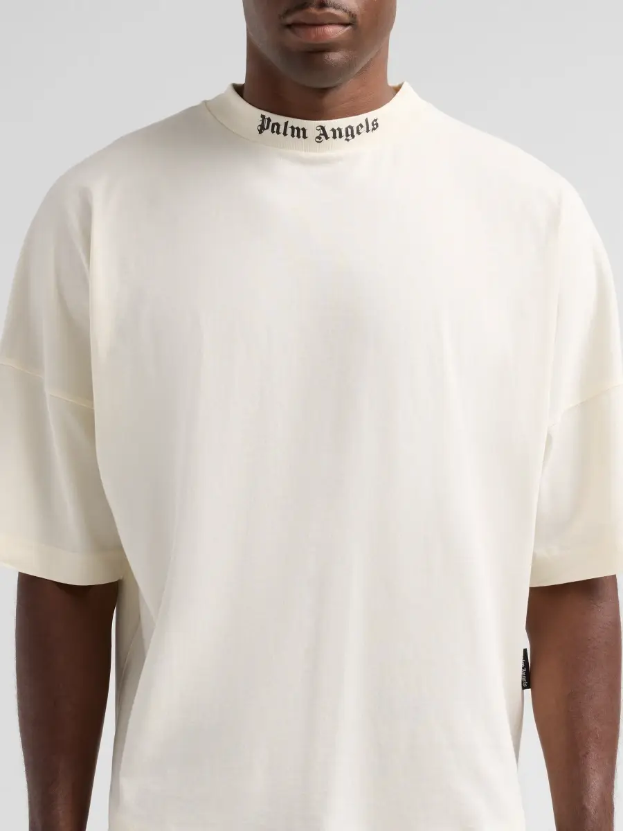 Palm Angels Men's Classic Logo Over Crewneck T-Shirt | Thumbnail 5