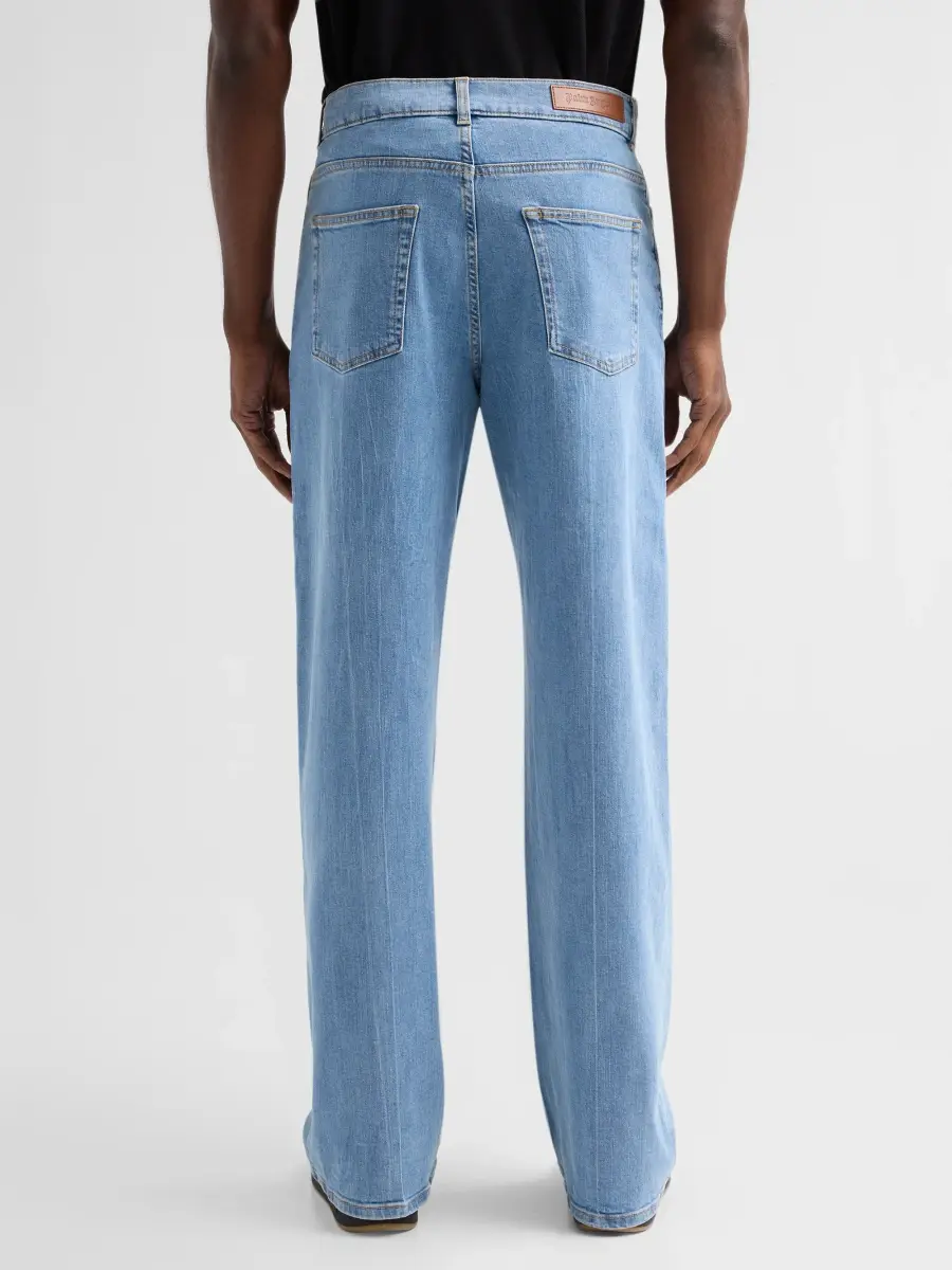 Palm Angels Men's Splitted Curved Logo Loose Jeans | Thumbnail 3 Palm Angels Men's Splitted Curved Logo Loose Jeans | Thumbnail 3