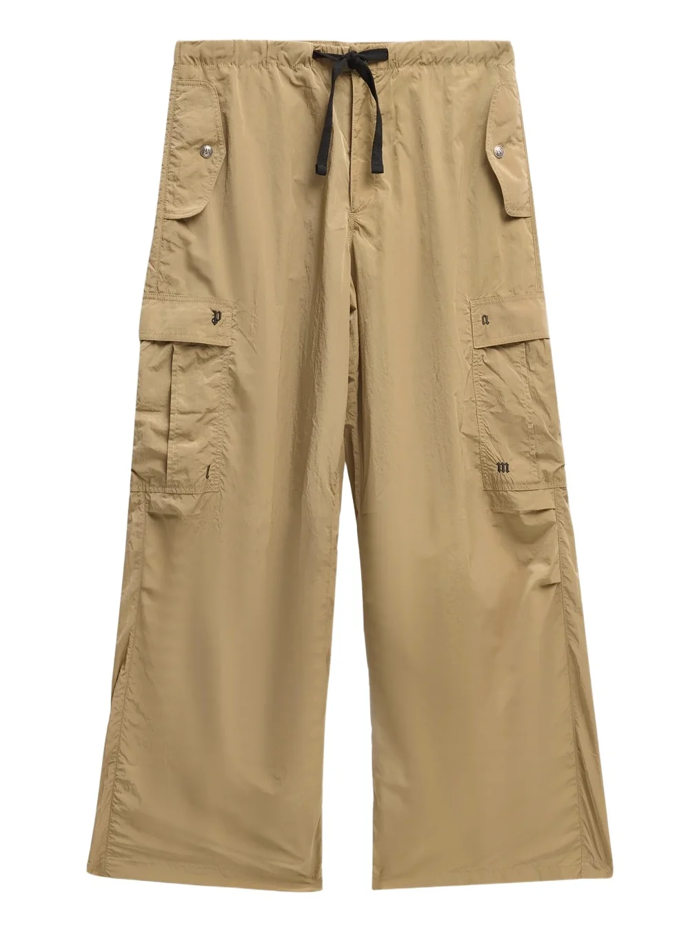 Palm Angels Men's Palm Type Loose Cargo Pants
