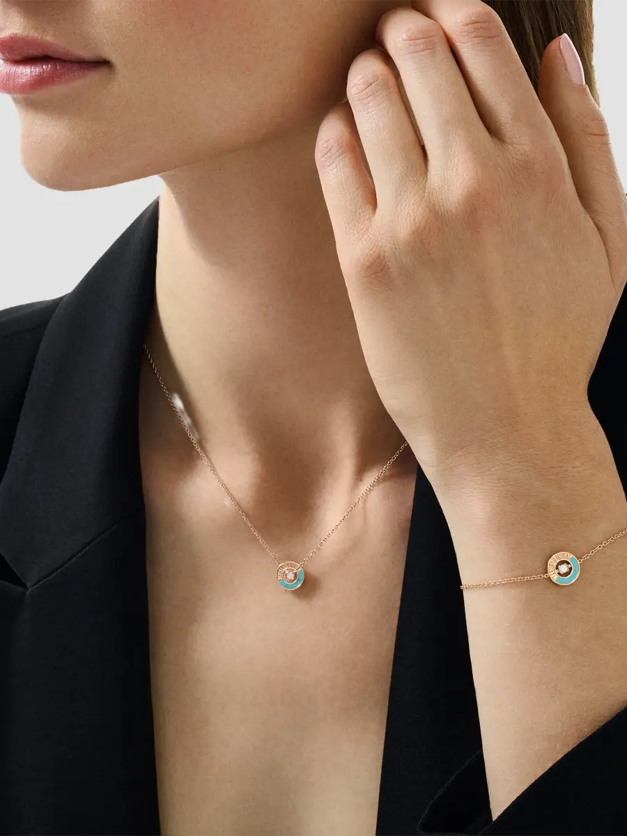 Piaget Women's Possession 18K Rose Gold, Turquoise & 0.05 TCW Diamond Pendant Necklace | Thumbnail 2 Piaget Women's Possession 18K Rose Gold, Turquoise & 0.05 TCW Diamond Pendant Necklace | Thumbnail 2