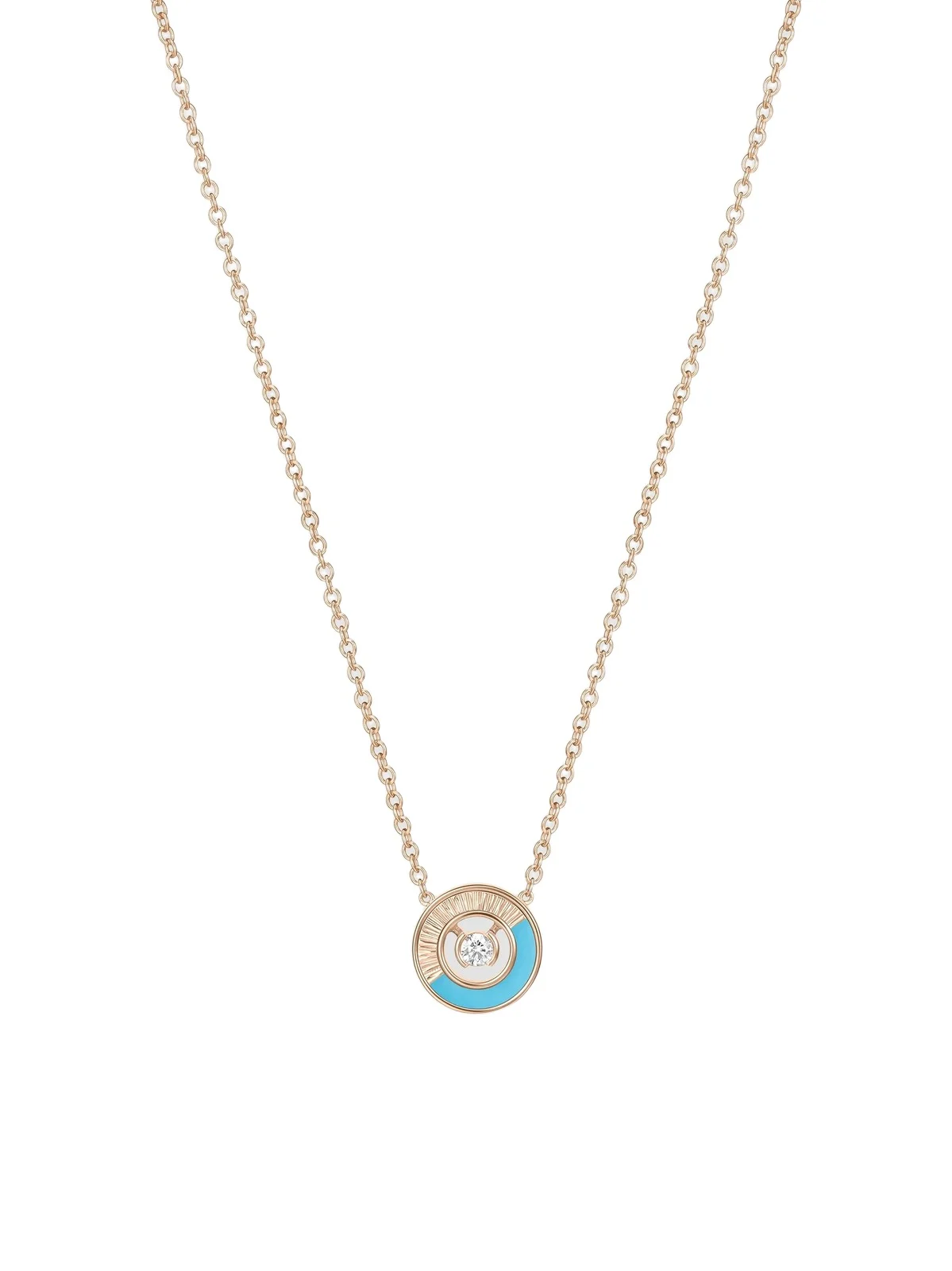 Piaget Women's Possession 18K Rose Gold, Turquoise & 0.05 TCW Diamond Pendant Necklace
