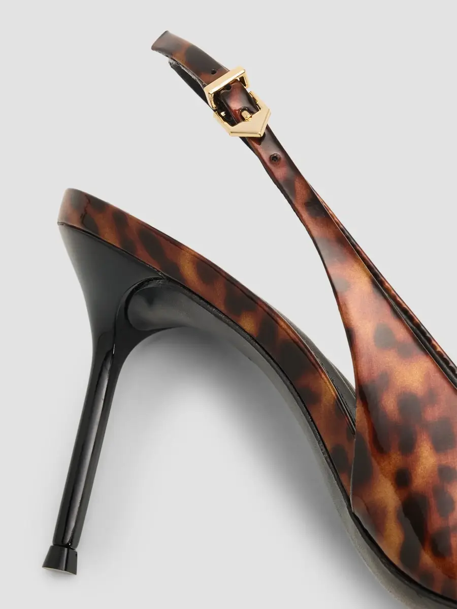 Schutz Women's Paola 90MM Tortoiseshell-Print Slingback Pumps | Thumbnail 5 Schutz Women's Paola 90MM Tortoiseshell-Print Slingback Pumps | Thumbnail 5