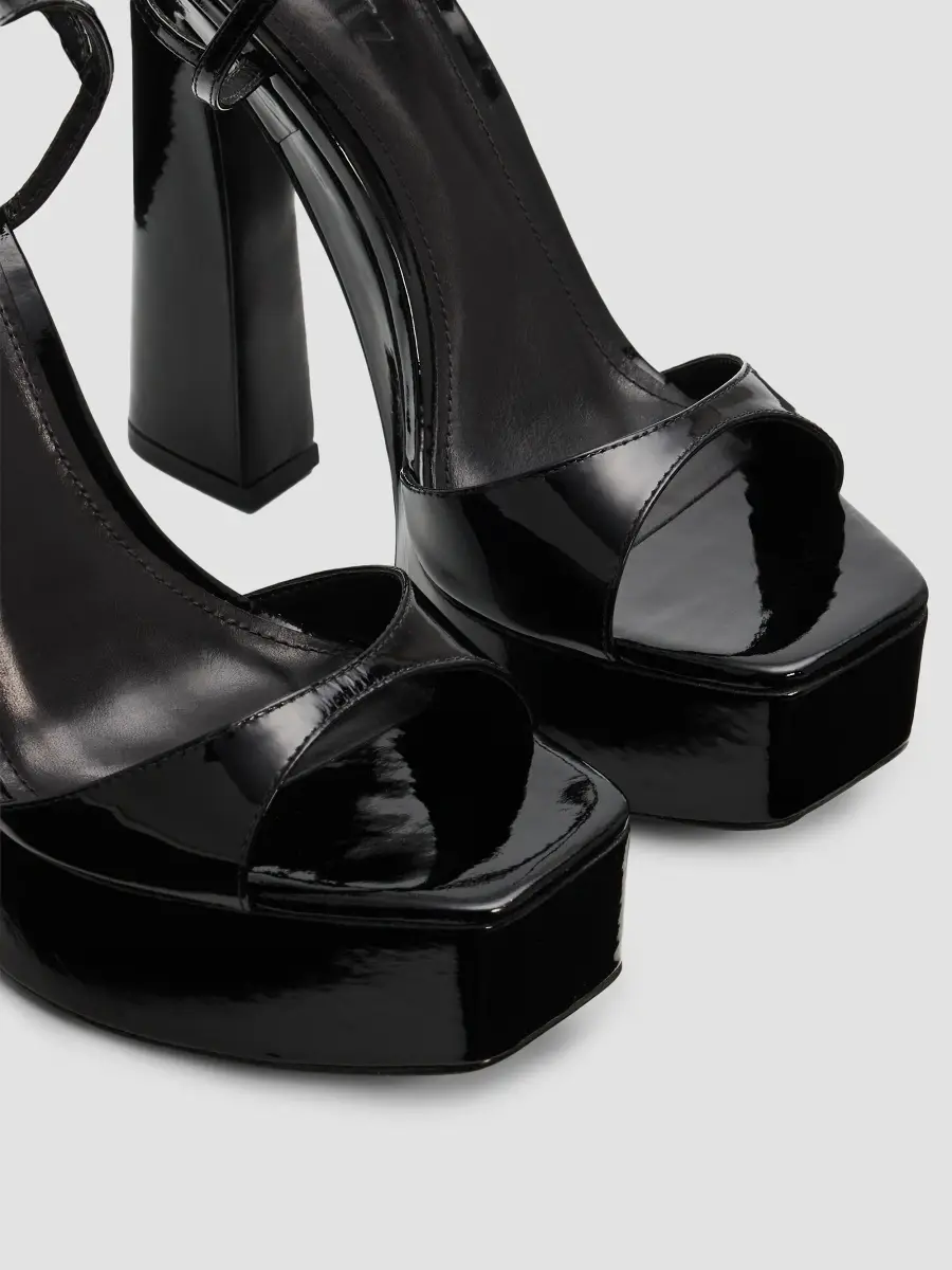 Schutz Women's Arlene 100MM Patent Leather Platform Sandals | Thumbnail 5 Schutz Women's Arlene 100MM Patent Leather Platform Sandals | Thumbnail 5