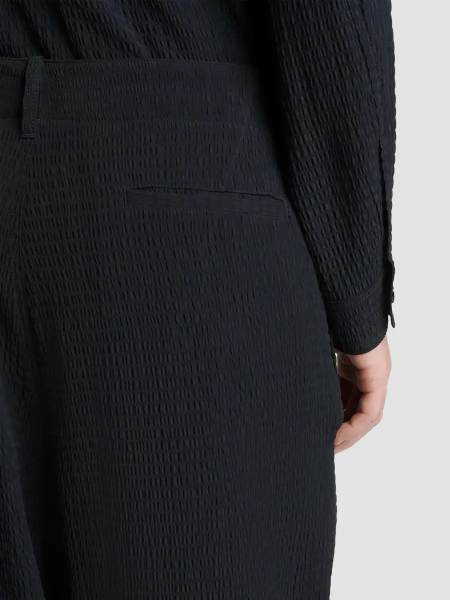 Giorgio Armani Men's Seersucker Wide-Leg Trousers | Thumbnail 5