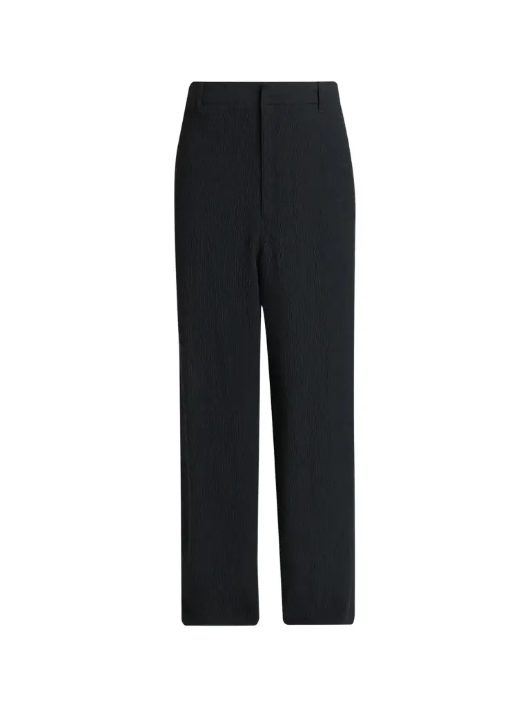 Giorgio Armani Men's Seersucker Wide-Leg Trousers