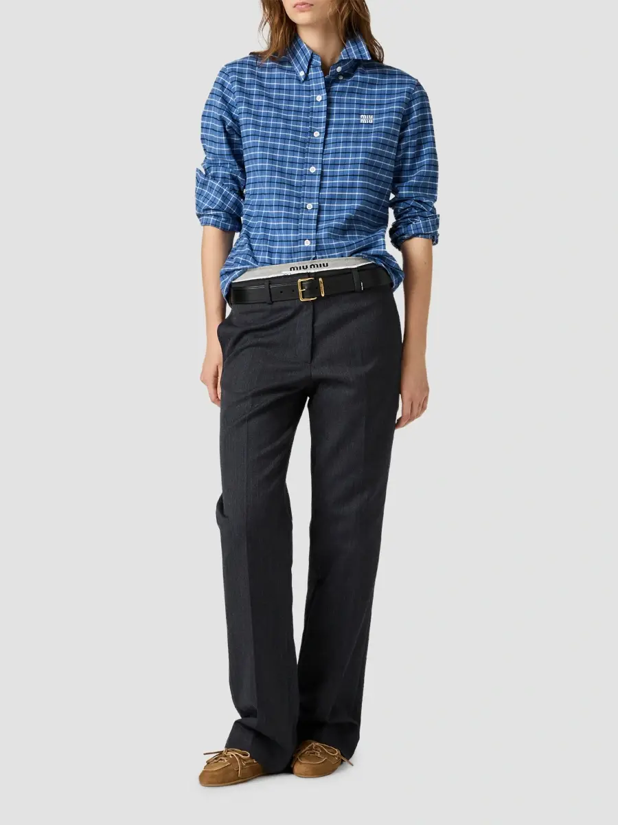Miu Miu Women's Flannel Shirt | Thumbnail 2