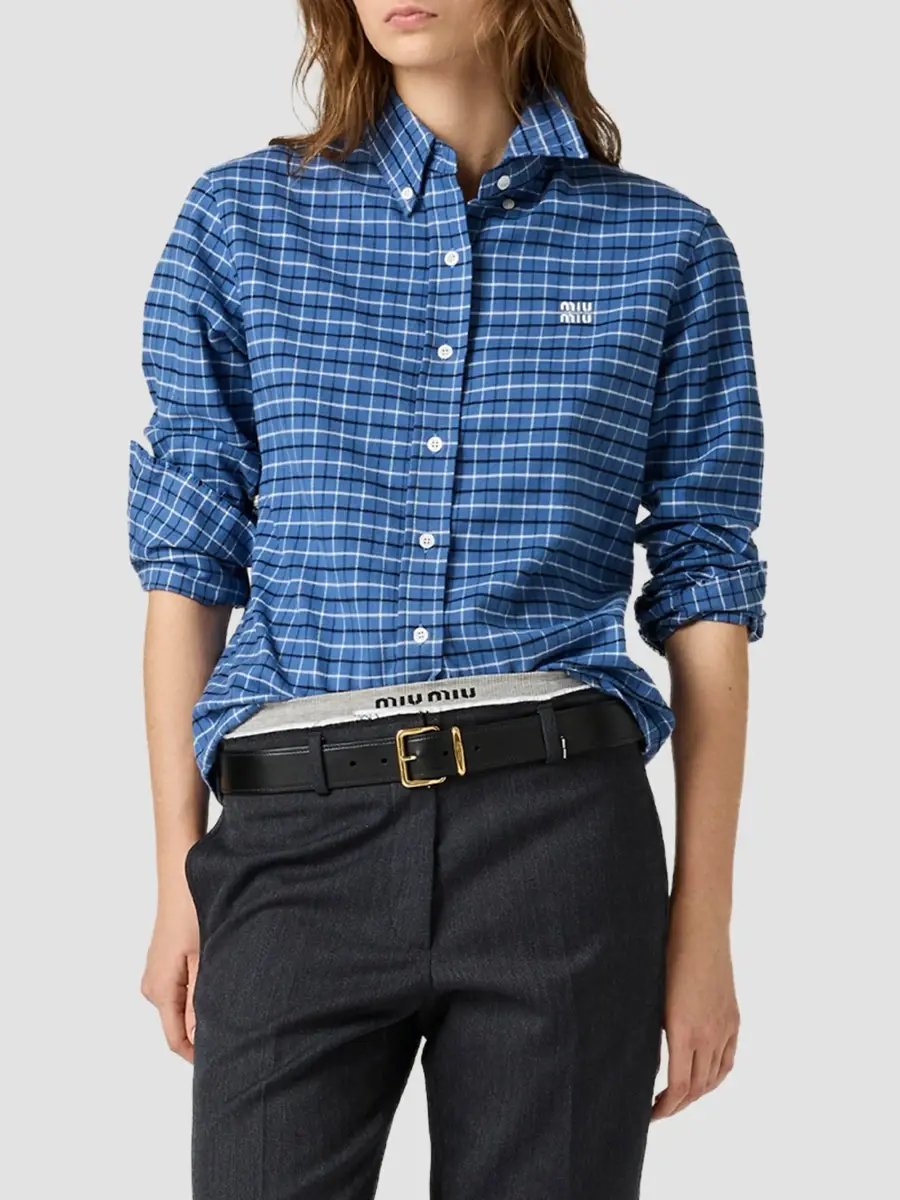 Miu Miu Women's Flannel Shirt | Thumbnail 3