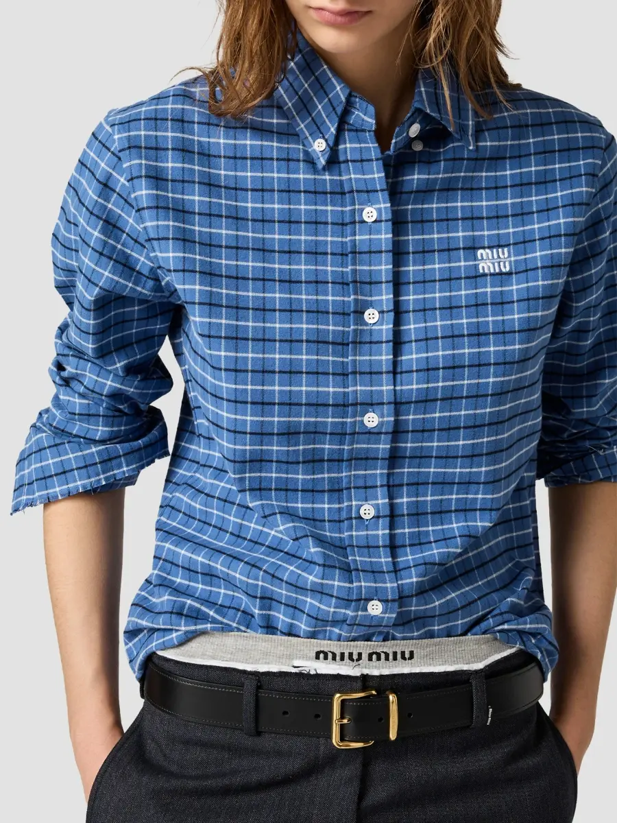 Miu Miu Women's Flannel Shirt | Thumbnail 5