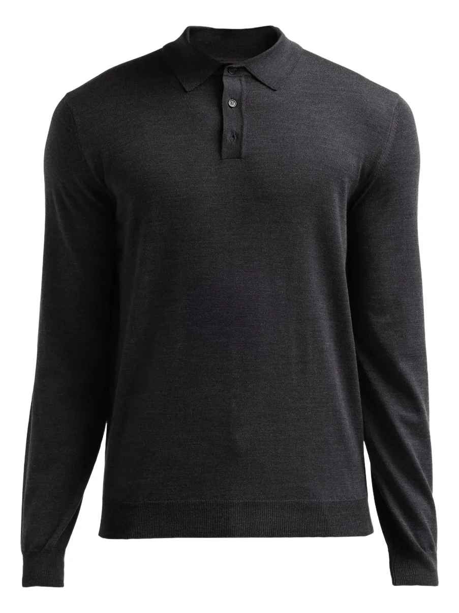 Slowear Men's Wool Knit Polo Shirt