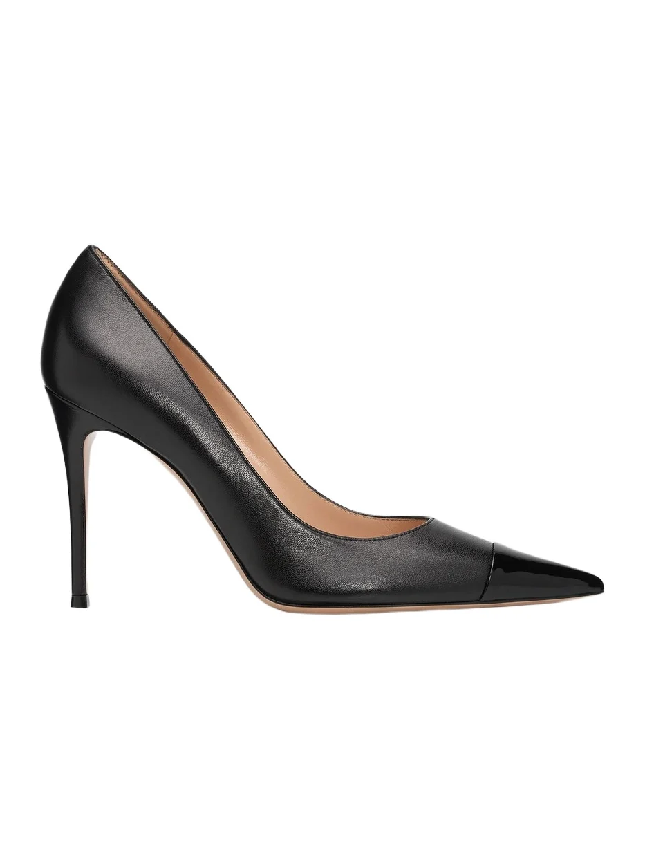 Women's 95MM Leather Stiletto Heel Pumps Women's 95MM Leather Stiletto Heel Pumps